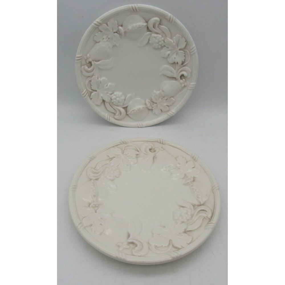 Lot of 2 Pier 1 REPLACEMENT Coffee Cup Saucers Italy 6 5/8"